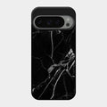 Black Marble Patter Glass Case Cover For Google Pixel 9 Pro 5G