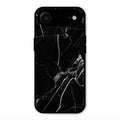 Black Marble Patter Glass Case Cover For iPhone Air