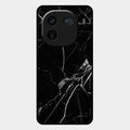 Black Marble Patter Glass Case Cover For Iqoo 12 5G