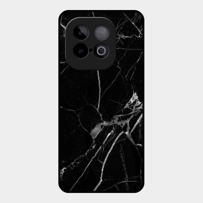 Black Marble Patter Glass Case Cover For Iqoo Neo 10 5G