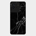 Black Marble Patter Glass Case Cover For Iqoo Neo 6 5G