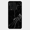 Black Marble Patter Glass Case Cover For Iqoo Neo 7 5G