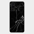 Black Marble Patter Glass Case Cover For Iqoo Z3 5G
