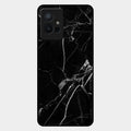 Black Marble Patter Glass Case Cover For Iqoo Z6 5G