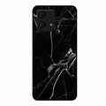 Black Marble Patter Glass Case Cover For Motorola g84 5G
