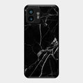 Black Marble Patter Glass Case Cover For Nothing Phone 2