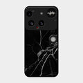 Black Marble Patter Glass Case Cover For Nothing Phone 3 5G