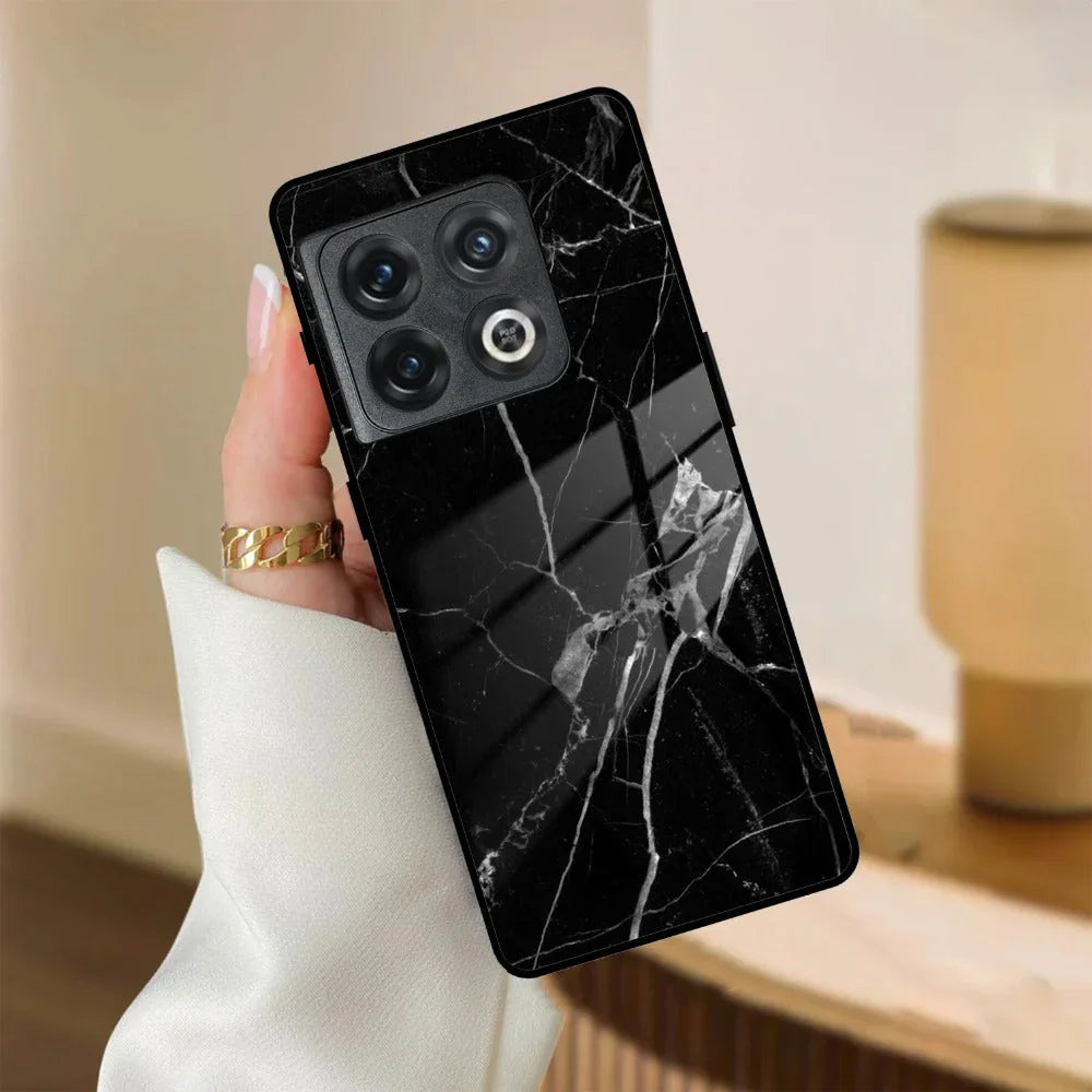 Black Marble Patter Glass Case Cover For OnePlus - ShopOnCliQ