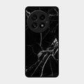 Black Marble Patter Glass Case Cover For Oneplus 13 5G