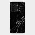 Black Marble Patter Glass Case Cover For Oneplus Nord 3 5G