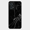 Black Marble Patter Glass Case Cover For Oneplus Nord Ce 2 Lite 5G