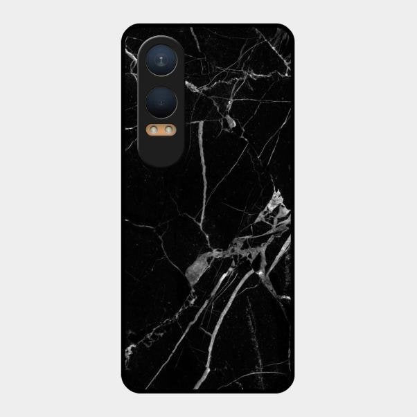 Black Marble Patter Glass Case Cover For Oneplus Nord Ce 4 Lite 5G