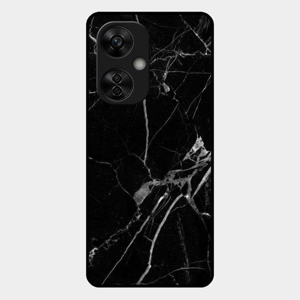 Black Marble Patter Glass Case Cover For Oneplus Nord Ce5 5G