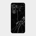 Black Marble Patter Glass Case Cover For Oppo A5 5G