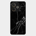 Black Marble Patter Glass Case Cover For Oppo A5 Pro 5G