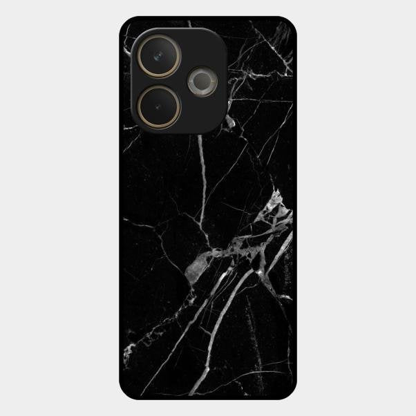 Black Marble Patter Glass Case Cover For Oppo A5 Pro 5G