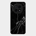 Black Marble Patter Glass Case Cover For Oppo F29 Pro 5G