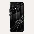Black Marble Patter Glass Case Cover For Oppo F31 5G