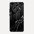 Black Marble Patter Glass Case Cover For Oppo F31 Pro 5G