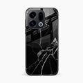 Black Marble Patter Glass Case Cover For Oppo Find X9 5G
