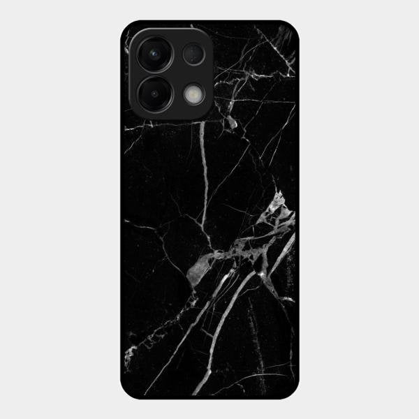 Black Marble Patter Glass Case Cover For Oppo K13 5G