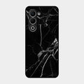 Black Marble Patter Glass Case Cover For Oppo K13X 5G