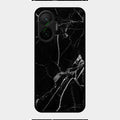 Black Marble Patter Glass Case Cover For Poco F7 5G