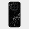 Black Marble Patter Glass Case Cover For Realme 13 Pro 5G