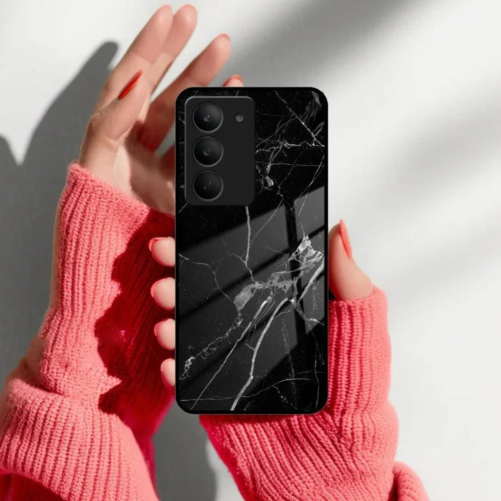 Black Marble Patter Glass Case Cover For Realme/Narzo - ShopOnCliQ