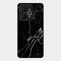 Black Marble Patter Glass Case Cover For Realme 15 5G