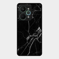 Black Marble Patter Glass Case Cover For Realme 15 Pro 5G