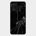 Black Marble Patter Glass Case Cover For Realme 8 5G