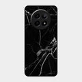 Black Marble Patter Glass Case Cover For Realme C65 5G