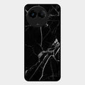 Black Marble Patter Glass Case Cover For Realme C67 5G