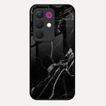 Black Marble Patter Glass Case Cover For Realme C85 5G
