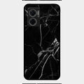 Black Marble Patter Glass Case Cover For Redmi 11 Prime 5G