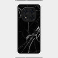 Black Marble Patter Glass Case Cover For Redmi Note 14 Pro 5G