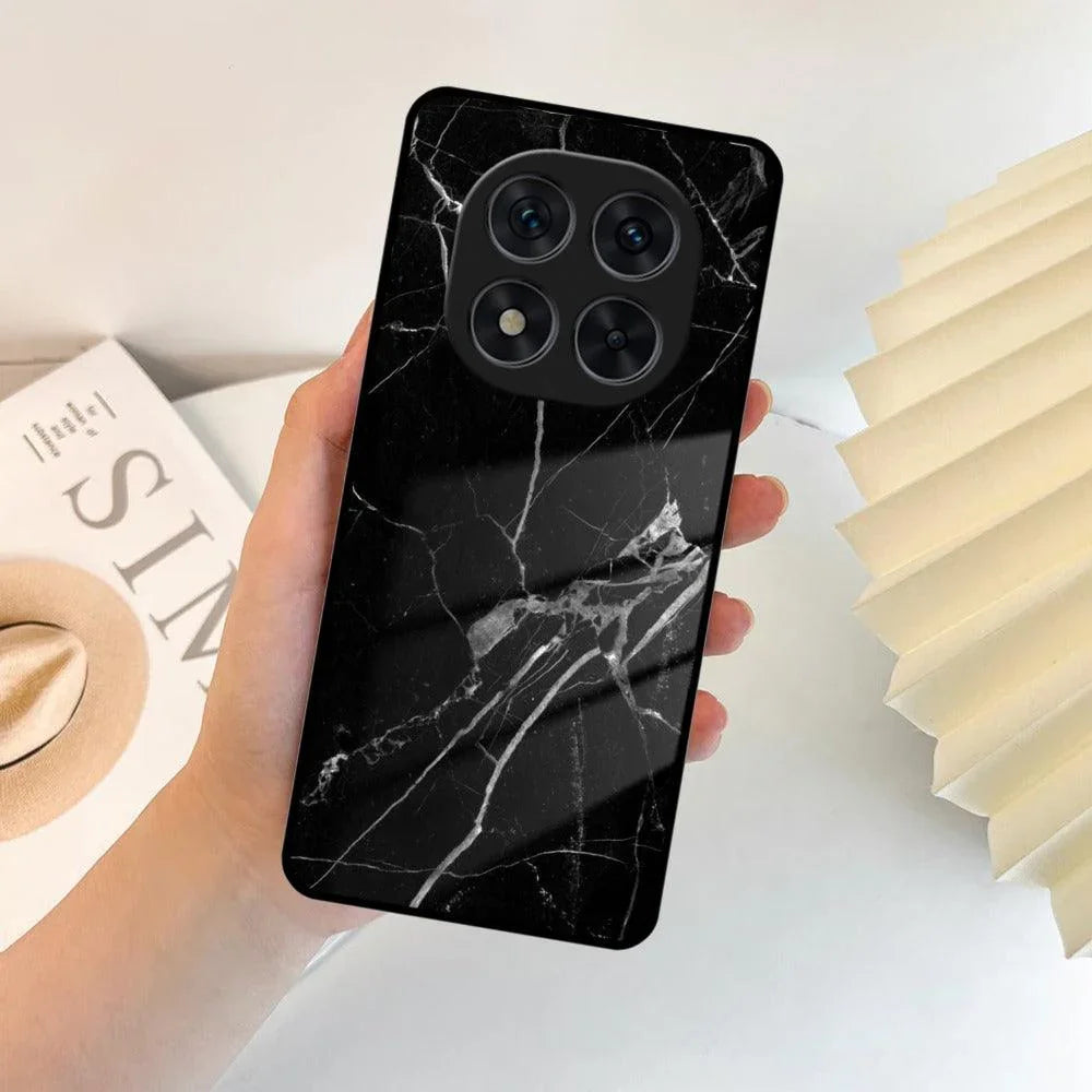 Black Marble Patter Glass Case Cover for Poco - ShopOnCliQ