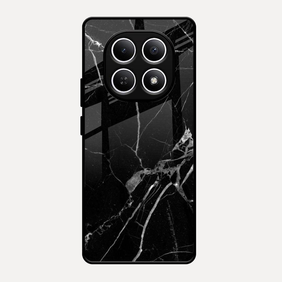 Black Marble Patter Glass Case Cover For Redmi Note 15 5G