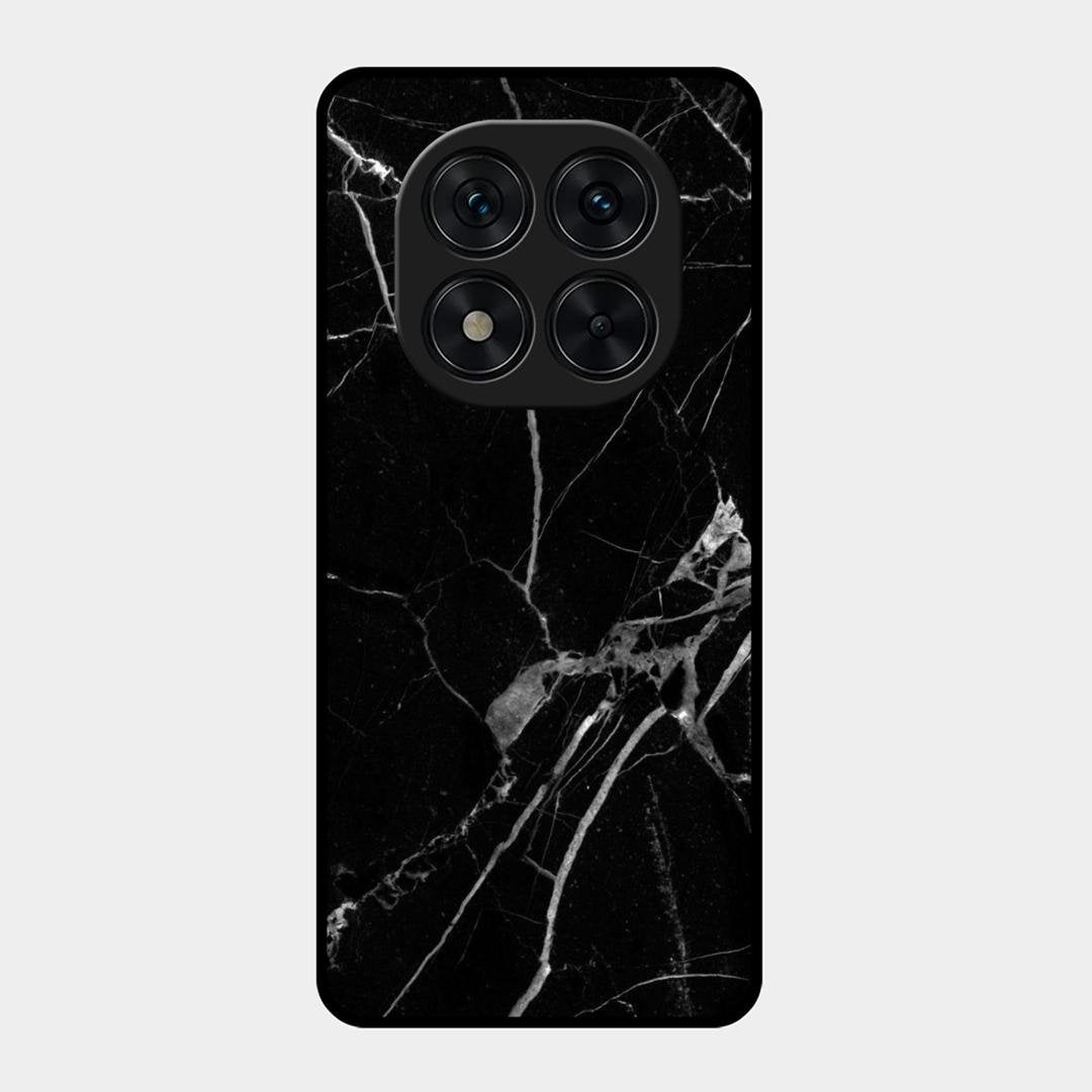 Black Marble Patter Glass Case Cover For Redmi Note 15 Pro 5G