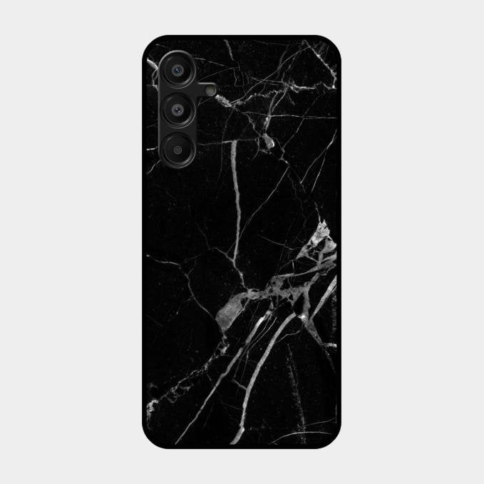 Black Marble Patter Glass Case Cover For Samsung Galaxy A16 5G
