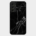 Black Marble Patter Glass Case Cover For Samsung Galaxy A34 5G