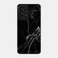 Black Marble Patter Glass Case Cover For Samsung Galaxy A53 5G