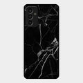 Black Marble Patter Glass Case Cover For Samsung Galaxy F13