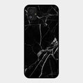 Black Marble Patter Glass Case Cover For Samsung Galaxy F14 5G