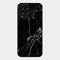 Black Marble Patter Glass Case Cover For Samsung Galaxy M33 5G