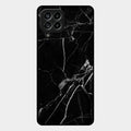 Black Marble Patter Glass Case Cover For Samsung Galaxy M53 5G