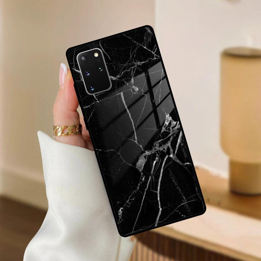 Black Marble Patter Glass Case Cover for Samsung - ShopOnCliQ