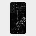 Black Marble Patter Glass Case Cover For Samsung Galaxy S22 Plus 5G