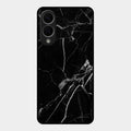 Black Marble Patter Glass Case Cover For Samsung Galaxy S25 Edge 5G